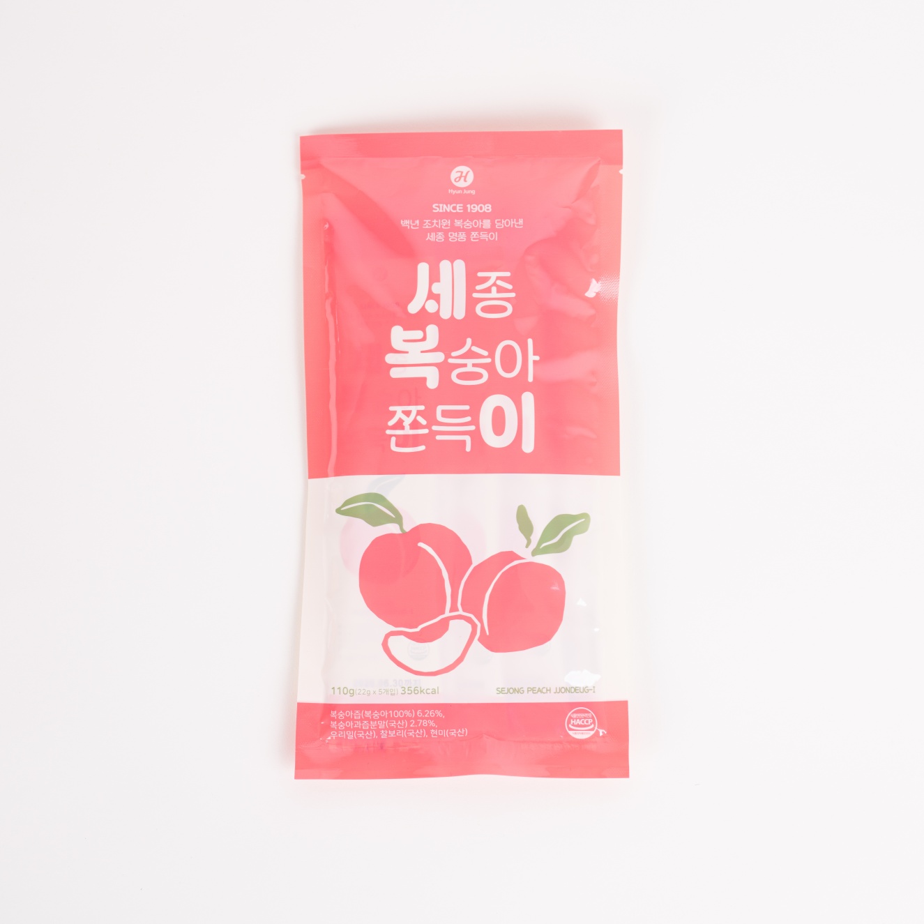 세종 복숭아 쫀득이 대용량 패키지